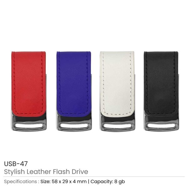 Stylish Leather USB Flash Drives - Image 4