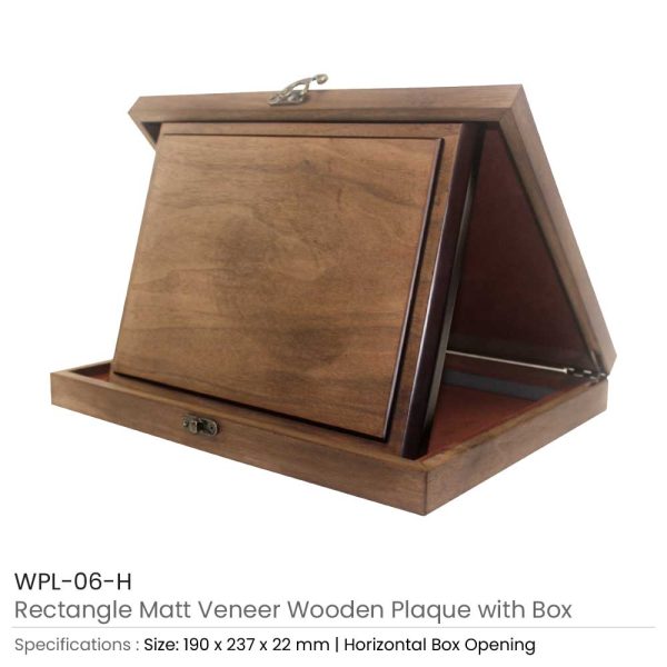 Horizontal Wooden Plaque with Box - Image 4