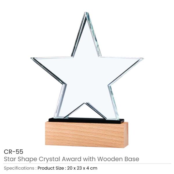 Star Shaped Crystal Awards - Image 4