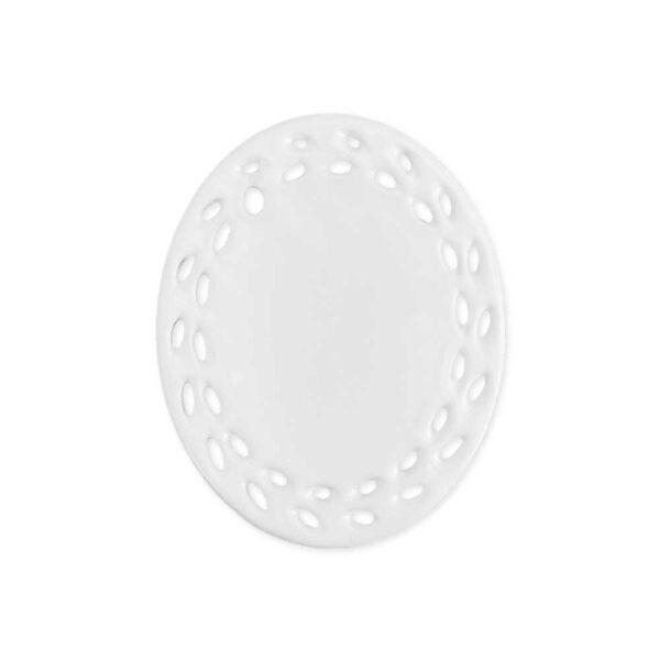 Oval Doily Ceramic Ornaments - Image 2