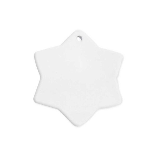 Snowflake Ceramic Ornaments - Image 2