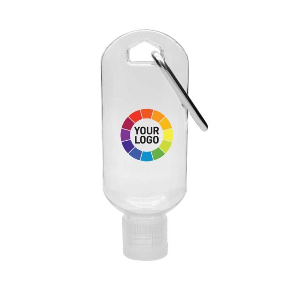 Hand Sanitizer Gel with Carabiner Clip - Image 3