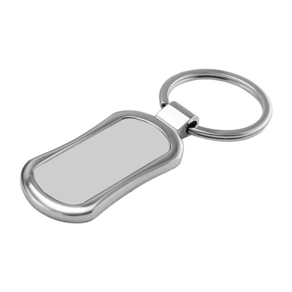 Rectangular Oval Metal Keychains - Image 2