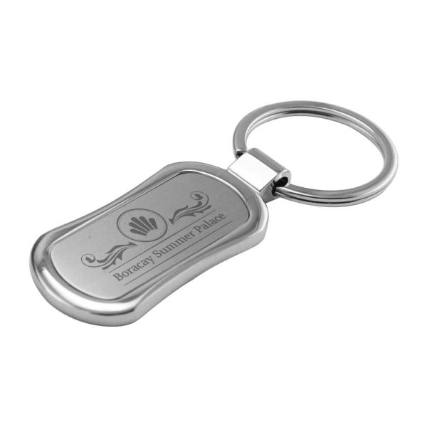 Rectangular Oval Metal Keychains - Image 3